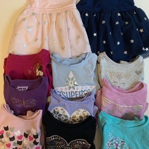 Lot of 2T Sparkly Girls Clothes